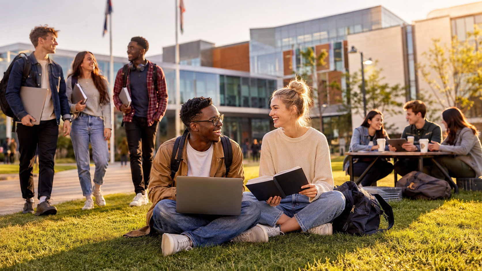 Students studying abroad